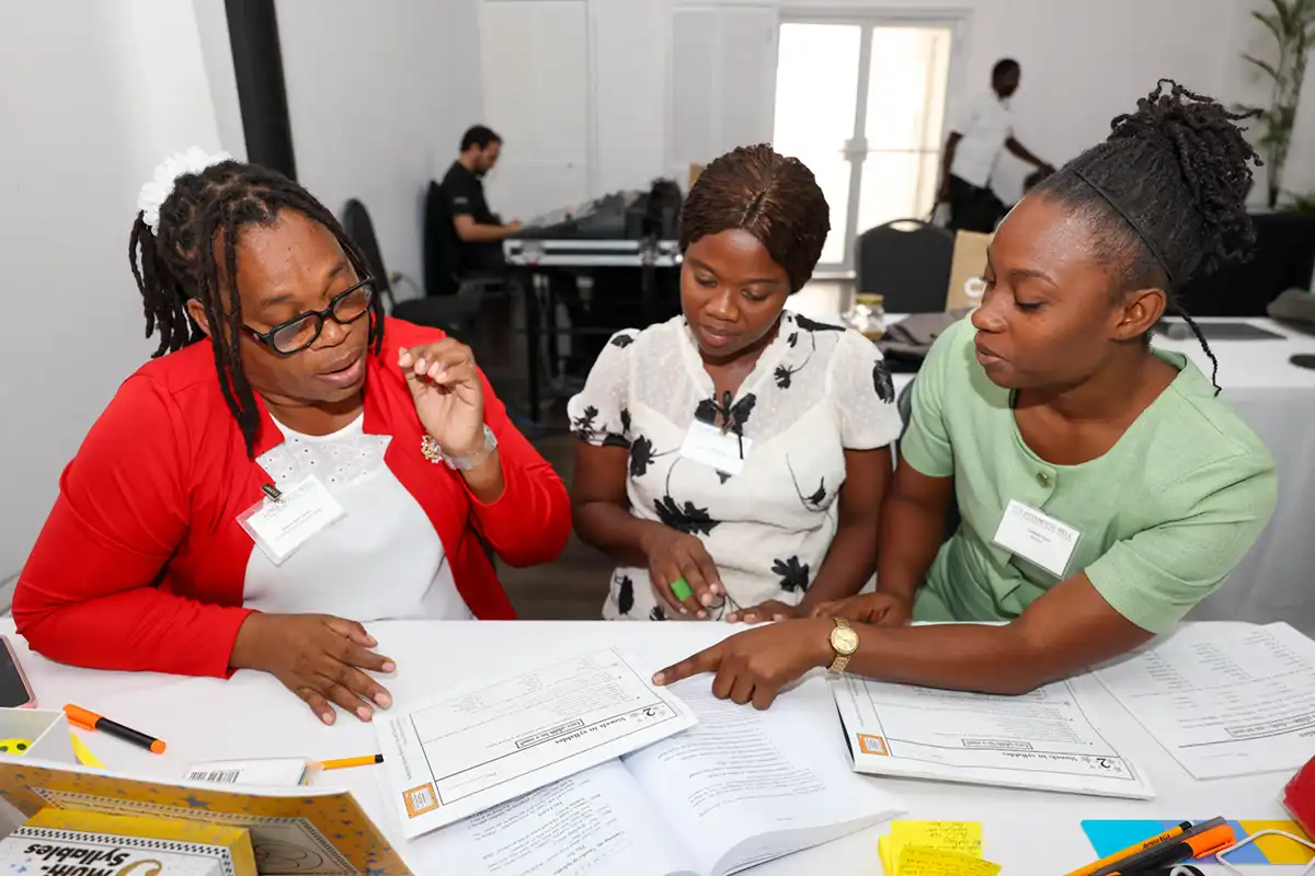 Teacher training session for specialized literacy education